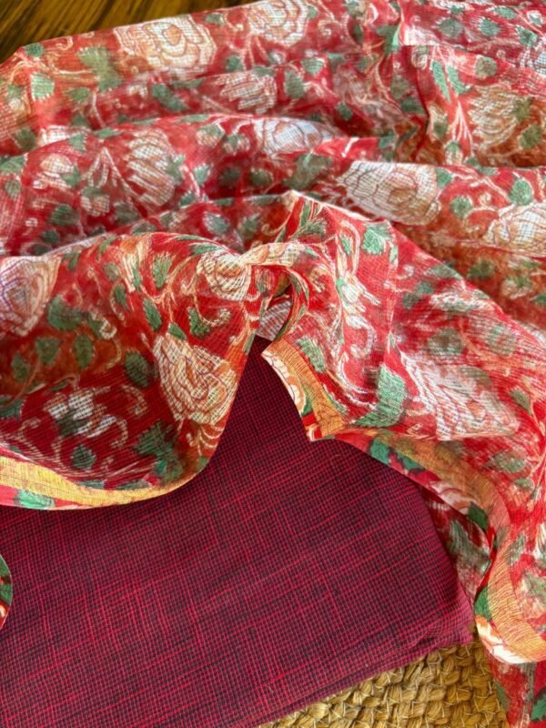 COTTON TOP AND KOTA DUPATTA - Image 3