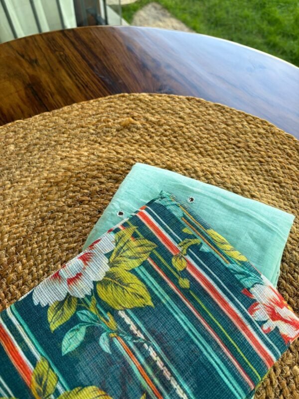 MUL CHANDERI SILK TOP AND KOTA PRINTED DUPATTA - Image 2