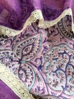 HANDBLOCK PRINTED TOP AND KOTA COTTON DUPATTA - Image 7