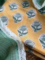 HANDBLOCK PRINTED TOP AND KOTA COTTON DUPATTA - Image 7