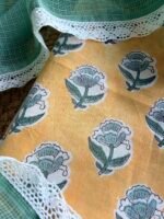 HANDBLOCK PRINTED TOP AND KOTA COTTON DUPATTA - Image 5