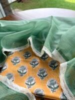 HANDBLOCK PRINTED TOP AND KOTA COTTON DUPATTA - Image 6