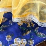 HANDBLOCK PRINTED TOP AND KOTA COTTON DUPATTA