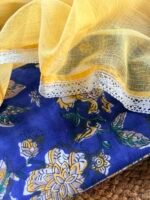 HANDBLOCK PRINTED TOP AND KOTA COTTON DUPATTA