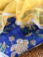 HANDBLOCK PRINTED TOP AND KOTA COTTON DUPATTA - Image 5