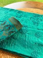 MUL CHANDERI CHIKANKARI COTTON TOP AND CHANDERI HANDBLOCK PRINTED DUPATTA - Image 7