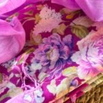 PRINTED SILK COTTON TOP AND LINEN DUPATTA