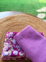 PRINTED SILK COTTON TOP AND LINEN DUPATTA - Image 4