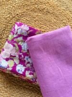 PRINTED SILK COTTON TOP AND LINEN DUPATTA - Image 2