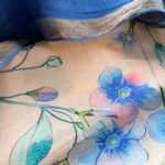 PRINTED SILK COTTON TOP AND LINEN DUPATTA