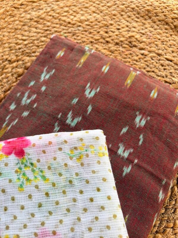 IKAT TOP AND PRINTED KOTA DUPATTA - Image 2
