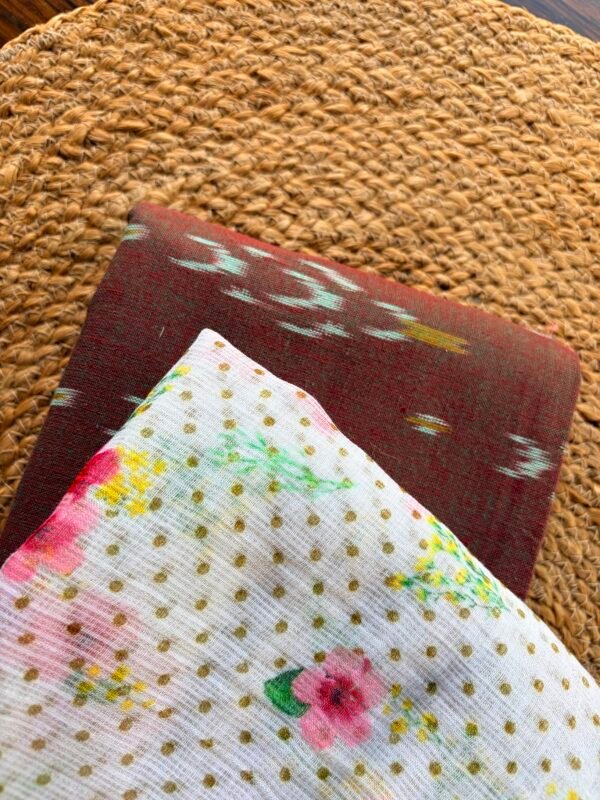 IKAT TOP AND PRINTED KOTA DUPATTA - Image 7