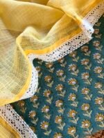 HANDBLOCK PRINTED TOP AND KOTA COTTON DUPATTA - Image 5