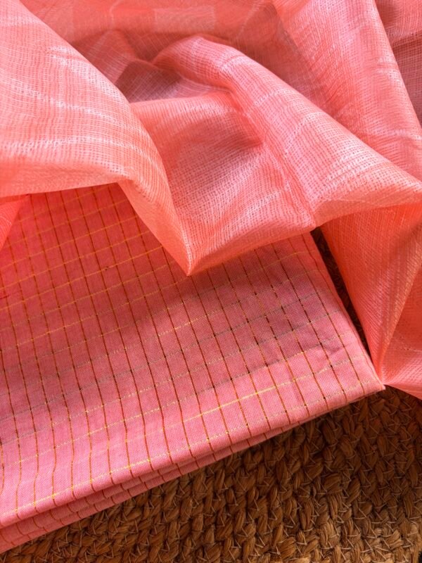 COTTON TOP AND SHIBORI KOTA SILK DUPATTA - Image 5