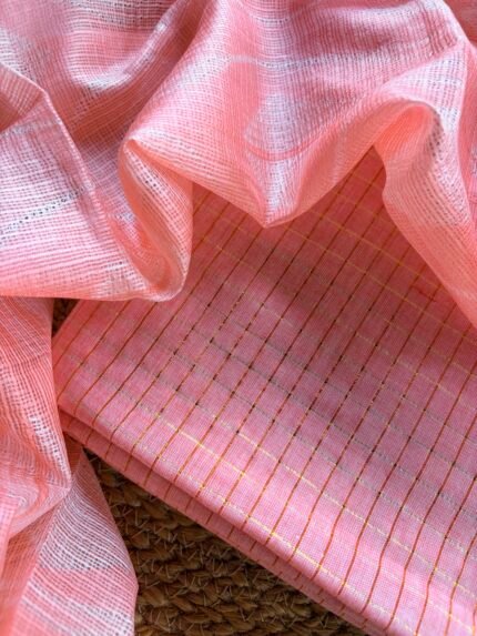 COTTON TOP AND SHIBORI KOTA SILK DUPATTA