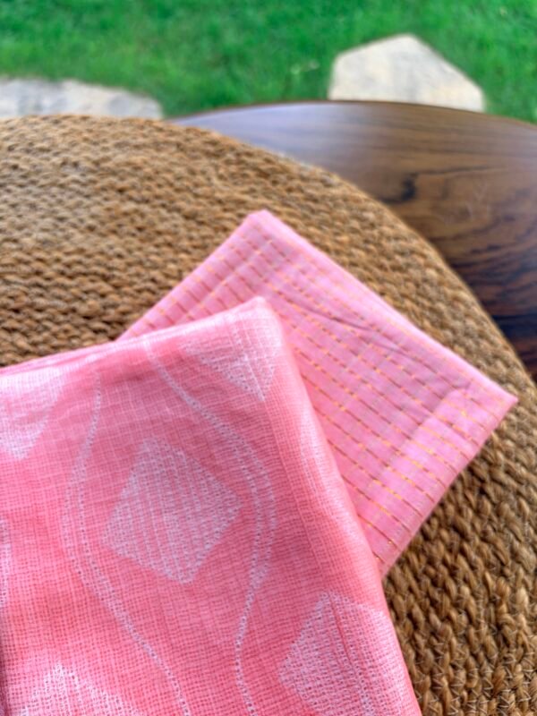 COTTON TOP AND SHIBORI KOTA SILK DUPATTA - Image 4