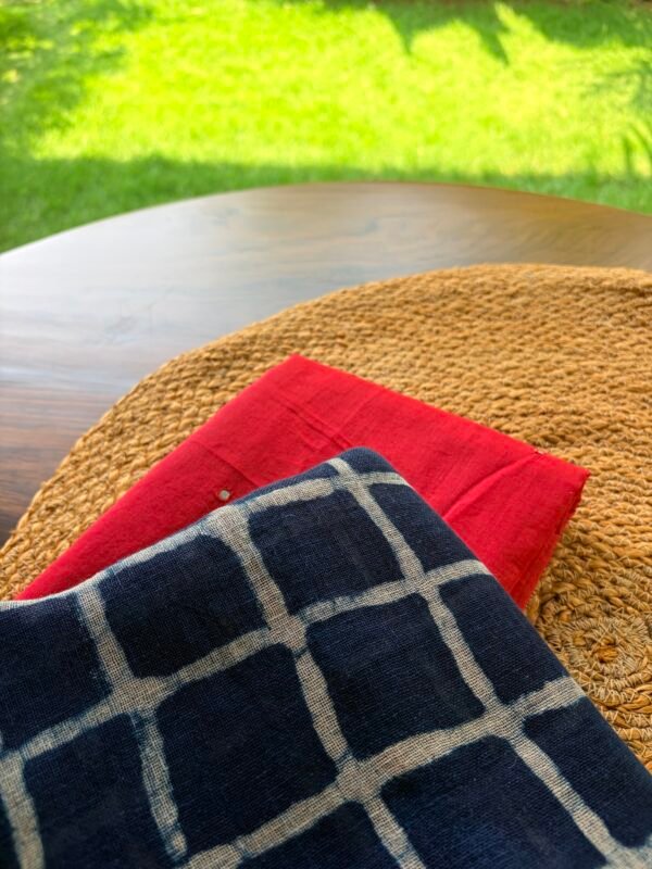 MUL CHANDERI TOP AND LINEN DUPATTA - Image 2