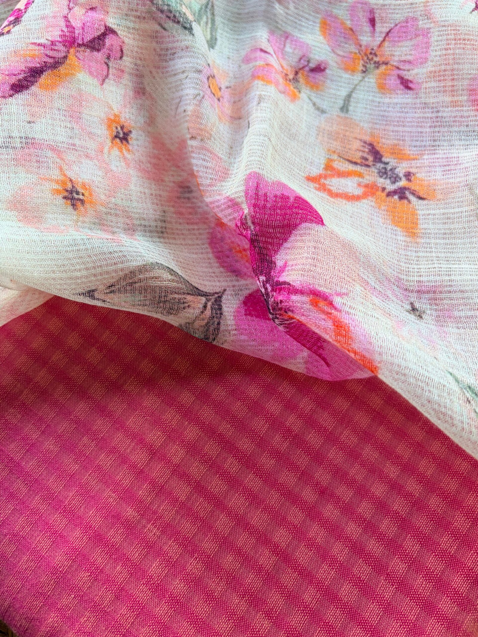 IMG_3334 COTTON TOP AND PRINTED KOTA DUPATTA - Image 1
