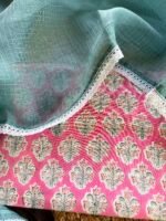 HANDBLOCK PRINTED TOP AND KOTA COTTON DUPATTA - Image 6