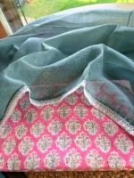 HANDBLOCK PRINTED TOP AND KOTA COTTON DUPATTA - Image 3