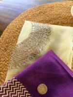 SILK KOTA TOP AND CHANDERI HANDBLOCK PRINTED DUPATTA - Image 4