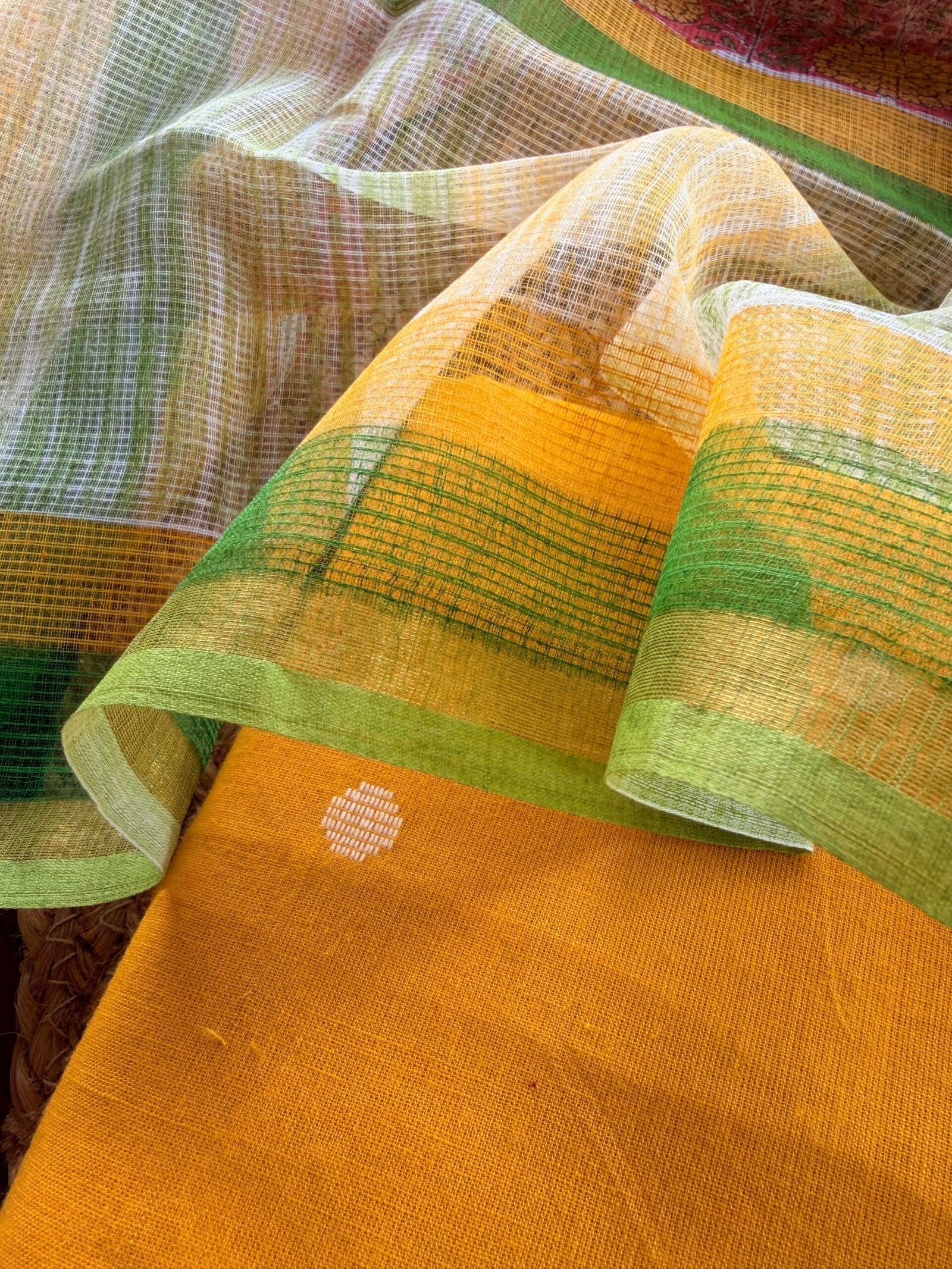 IMG_3575 COTTON TOP AND PRINTED KOTA DUPATTA - Image 1