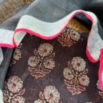 AJRAK KOTA COTTON TOP AND LINEN DUPATTA