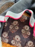 AJRAK KOTA COTTON TOP AND LINEN DUPATTA