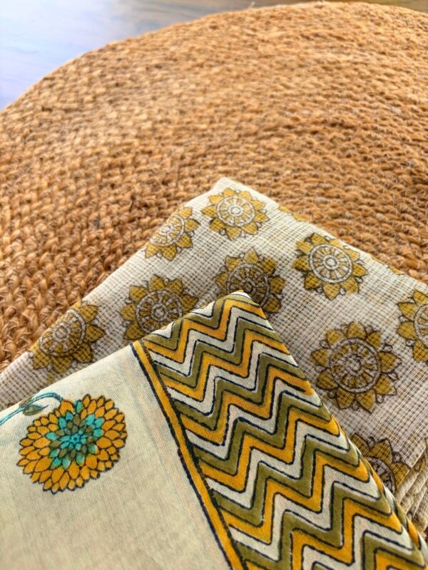 KOTA PRINTED TOP AND CHANDERI HANDBLOCK PRINTED DUTATTA - Image 5