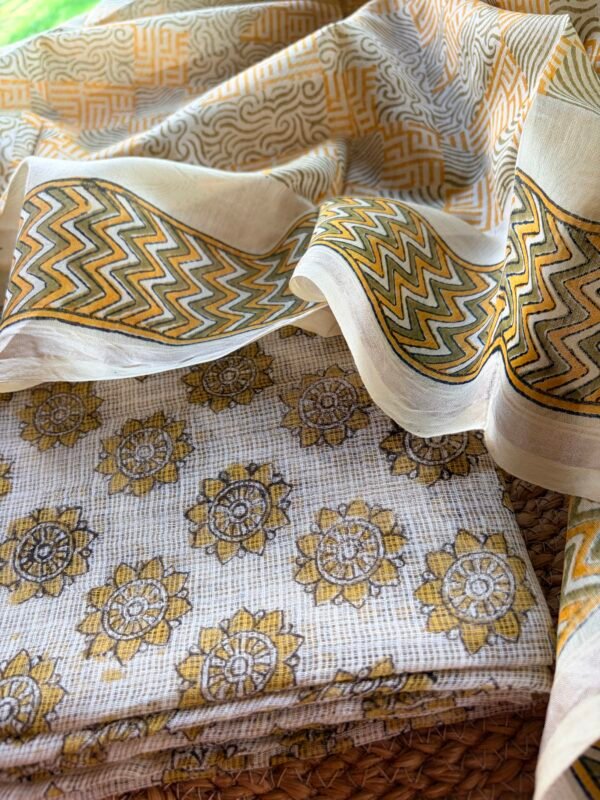 KOTA PRINTED TOP AND CHANDERI HANDBLOCK PRINTED DUTATTA - Image 6
