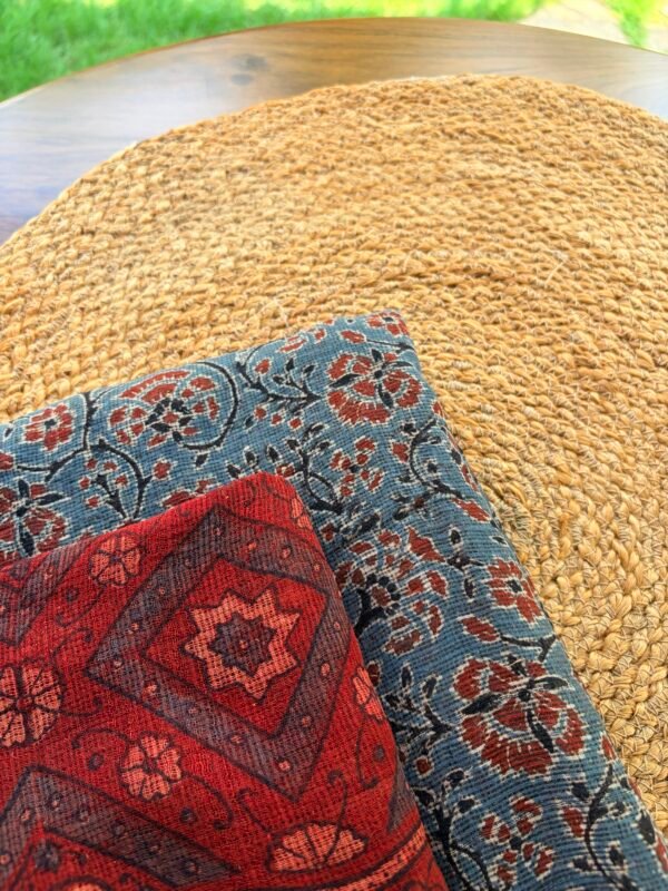 AJRAK KOTA COTTON TOP AND DUPATTA - Image 7
