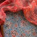 AJRAK KOTA COTTON TOP AND DUPATTA