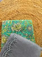 HANDBLOCK PRINTED TOP AND KOTA COTTON DUPATTA - Image 4