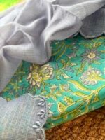 HANDBLOCK PRINTED TOP AND KOTA COTTON DUPATTA - Image 5