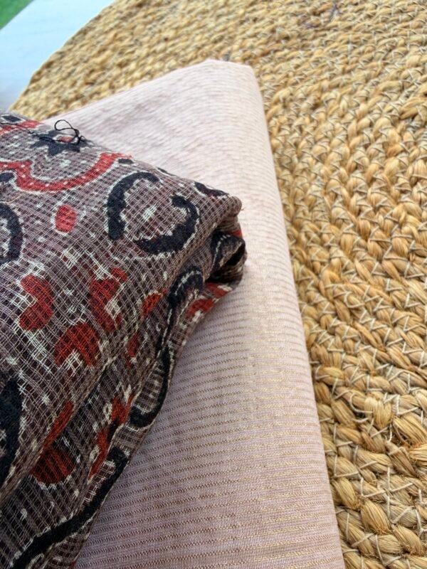 CHANDERI SILK COTTON TOP AND AJRAK KOTA COTTON DUPATTA - Image 2