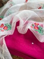 MUL CHANDERI SILK TOP AND EMBROIDERY KOTA COTTON DUPATTA - Image 4