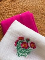 MUL CHANDERI SILK TOP AND EMBROIDERY KOTA COTTON DUPATTA - Image 2