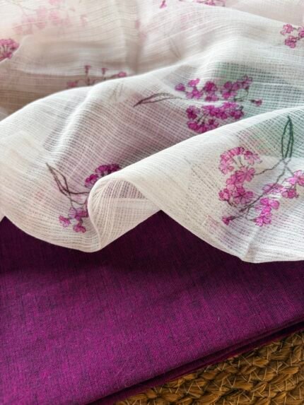 COTTON TOP AND PRINTED KOTA DUPATTA