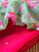 MUL CHANDERI SILK TOP AND KOTA PRINTED DUPATTA - Image 3