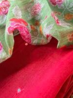 MUL CHANDERI SILK TOP AND KOTA PRINTED DUPATTA