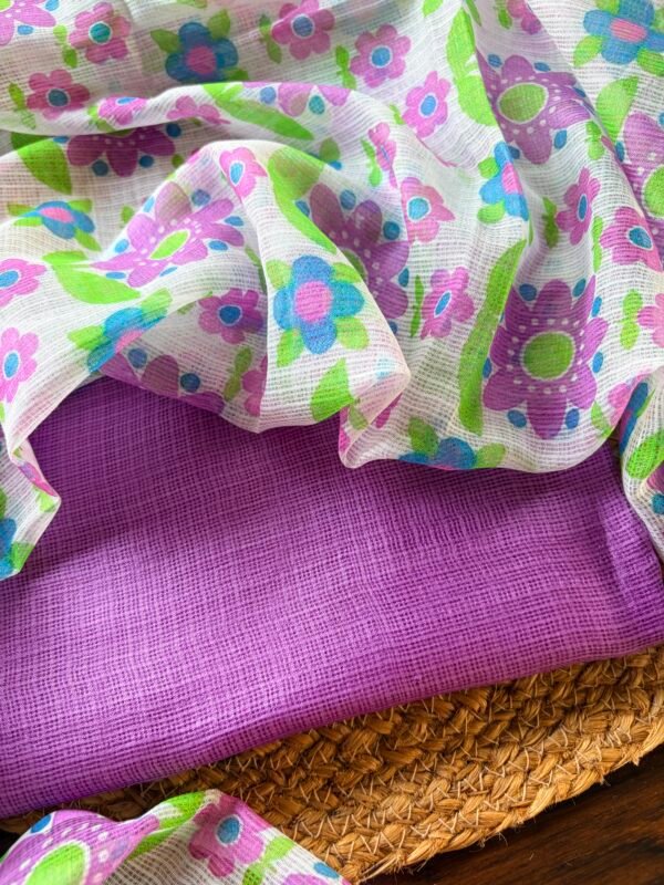 SILK KOTA TOP AND KOTA PRINTED DUPATTA - Image 4