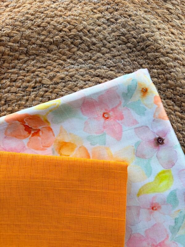 PRINTED CHANDERI SILK COTTON TOP AND DUPATTA - Image 7