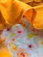 PRINTED CHANDERI SILK COTTON TOP AND DUPATTA