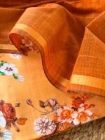 PRINTED CHANDERI SILK COTTON TOP AND DUPATTA - Image 3