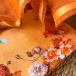 PRINTED CHANDERI SILK COTTON TOP AND DUPATTA