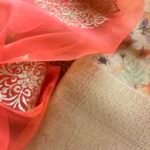 BELNDED KOTA TOP WITH ORGANZA DUPATTA