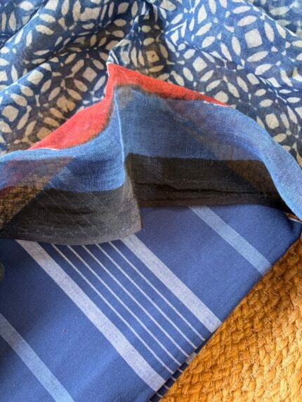 COTTON TOP AND LINEN DUPATTA