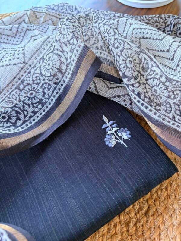 SILK COTTON TOP AND KOTA PRINTED DUPATTA - Image 5