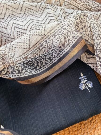 SILK COTTON TOP AND KOTA PRINTED DUPATTA