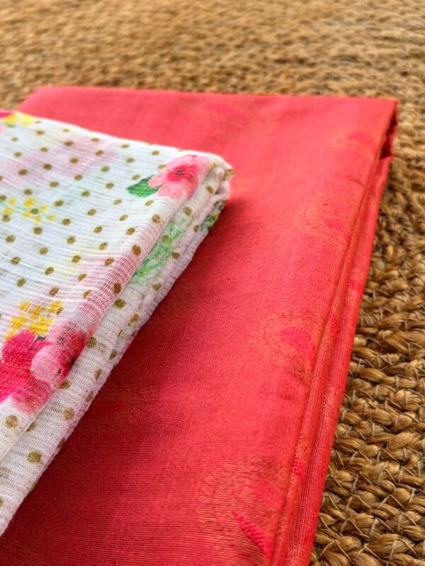 SILK COTTON TOP AND KOTA PRINTED DUPATTA - Image 6